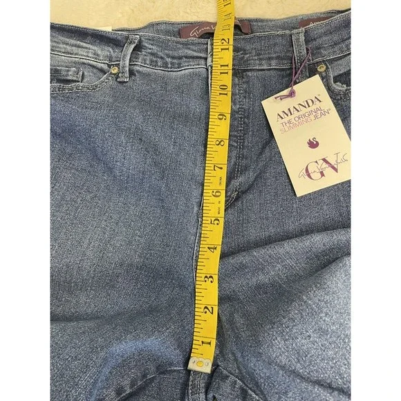 NWT Gloria Vanderbilt Amanda Original Slimming Jean Size 16 - Picture 9 of 10